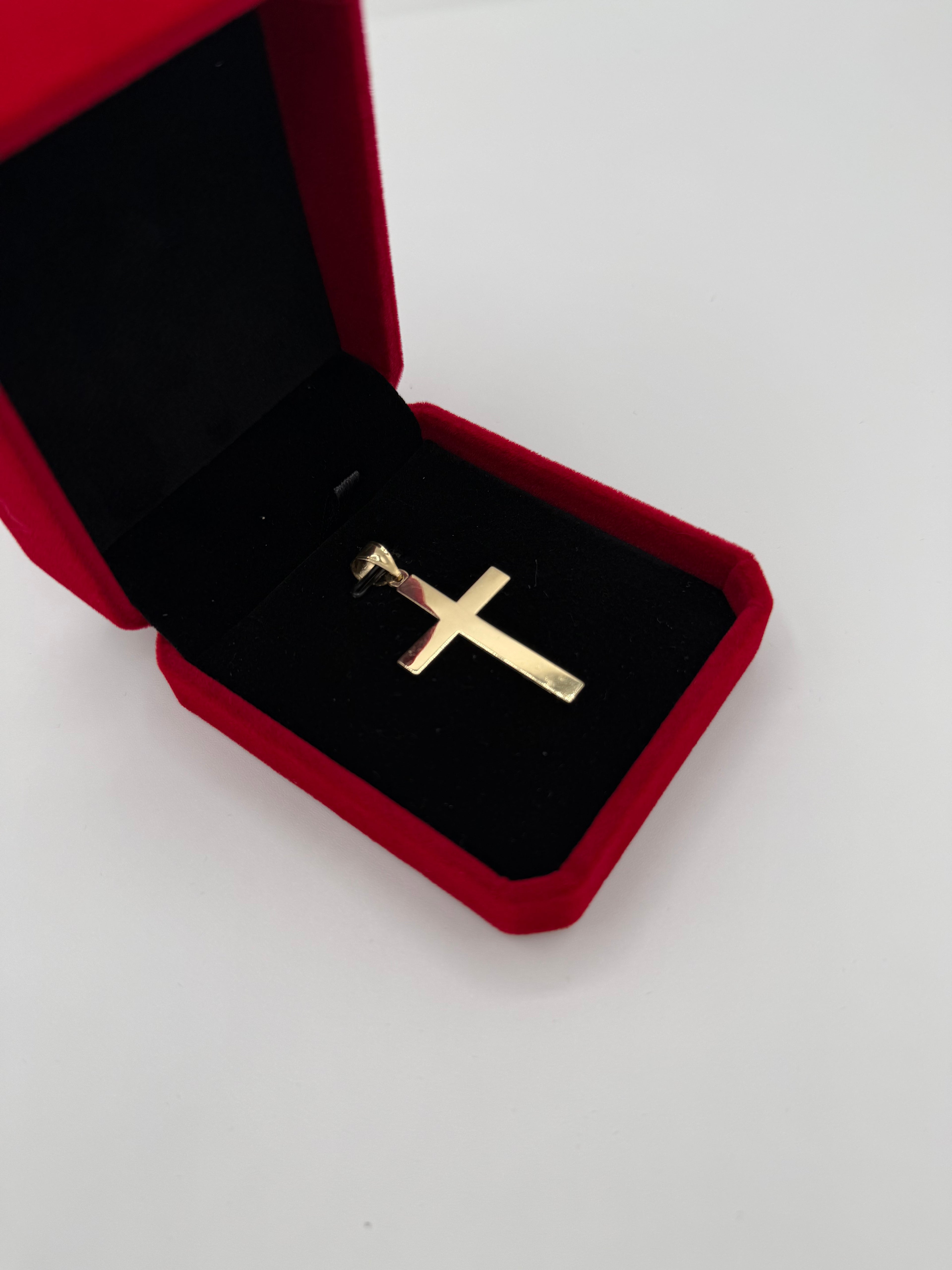 Colgante de cruz 10k
