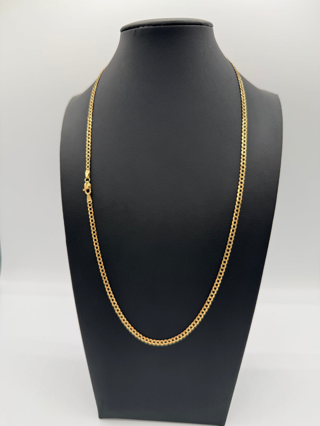 Cadena corte brillo 10k 3mm 22”