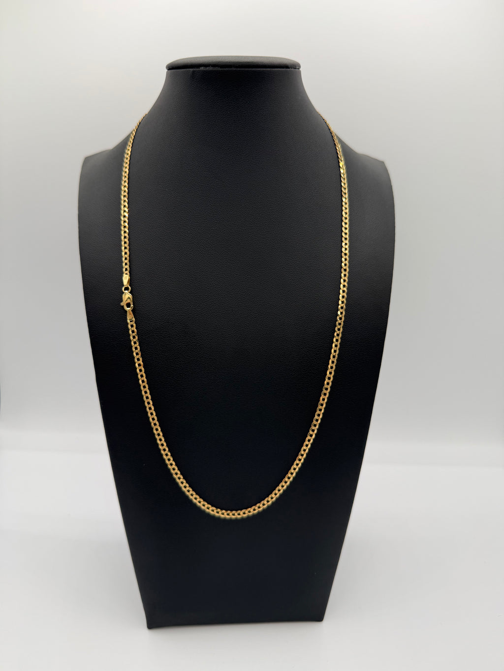 Cadena corte brillo 10k 3mm 22”