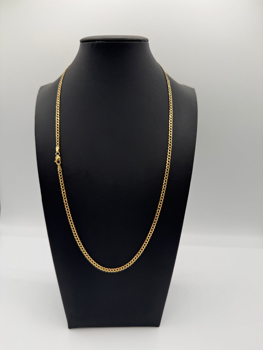 Cadena corte brillo 10k 3mm 22”